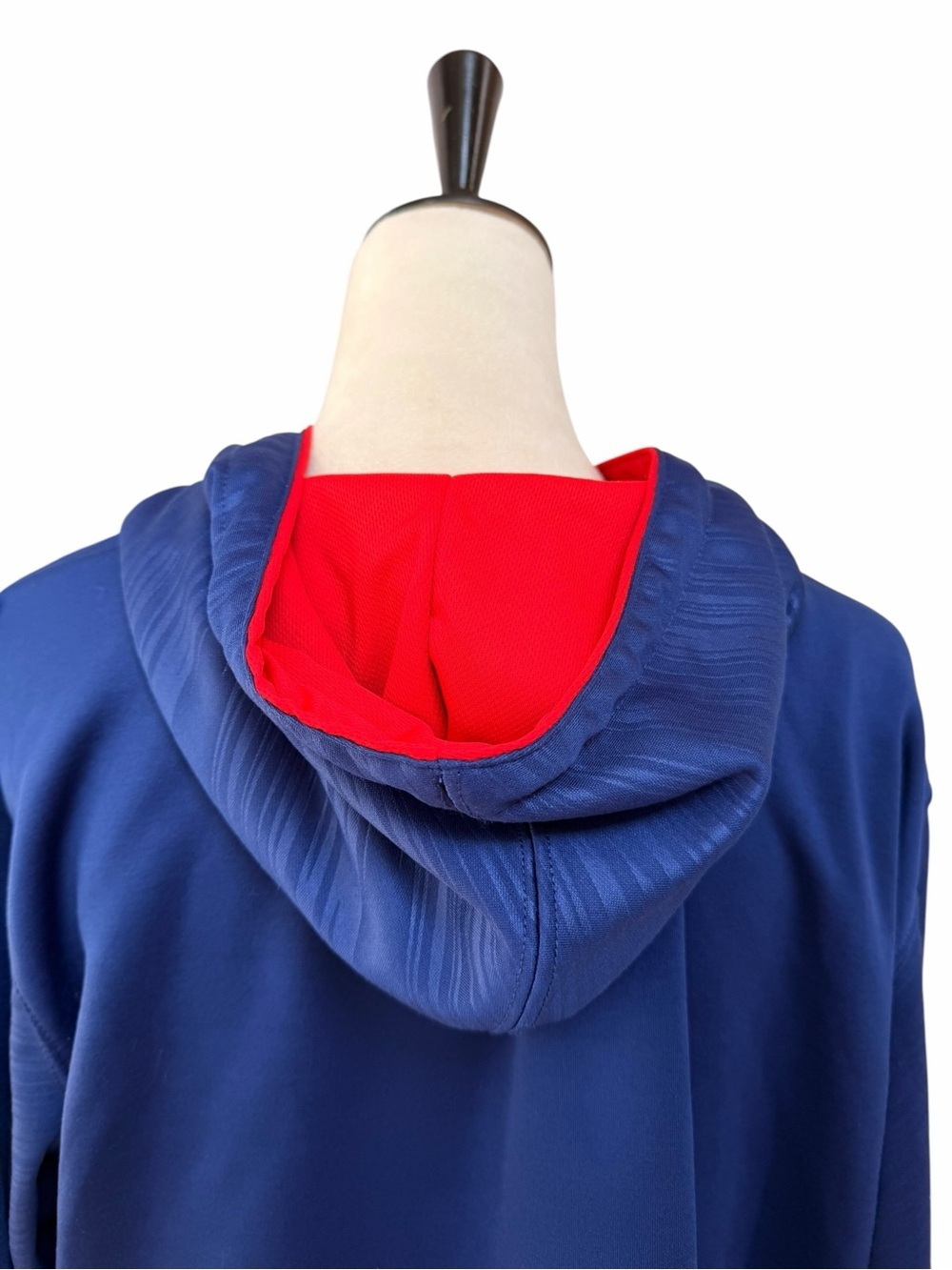 DC Comics Superman Men's XL Purple Blue Hoodie Red Logo Front Pocket - Picture 5 of 11